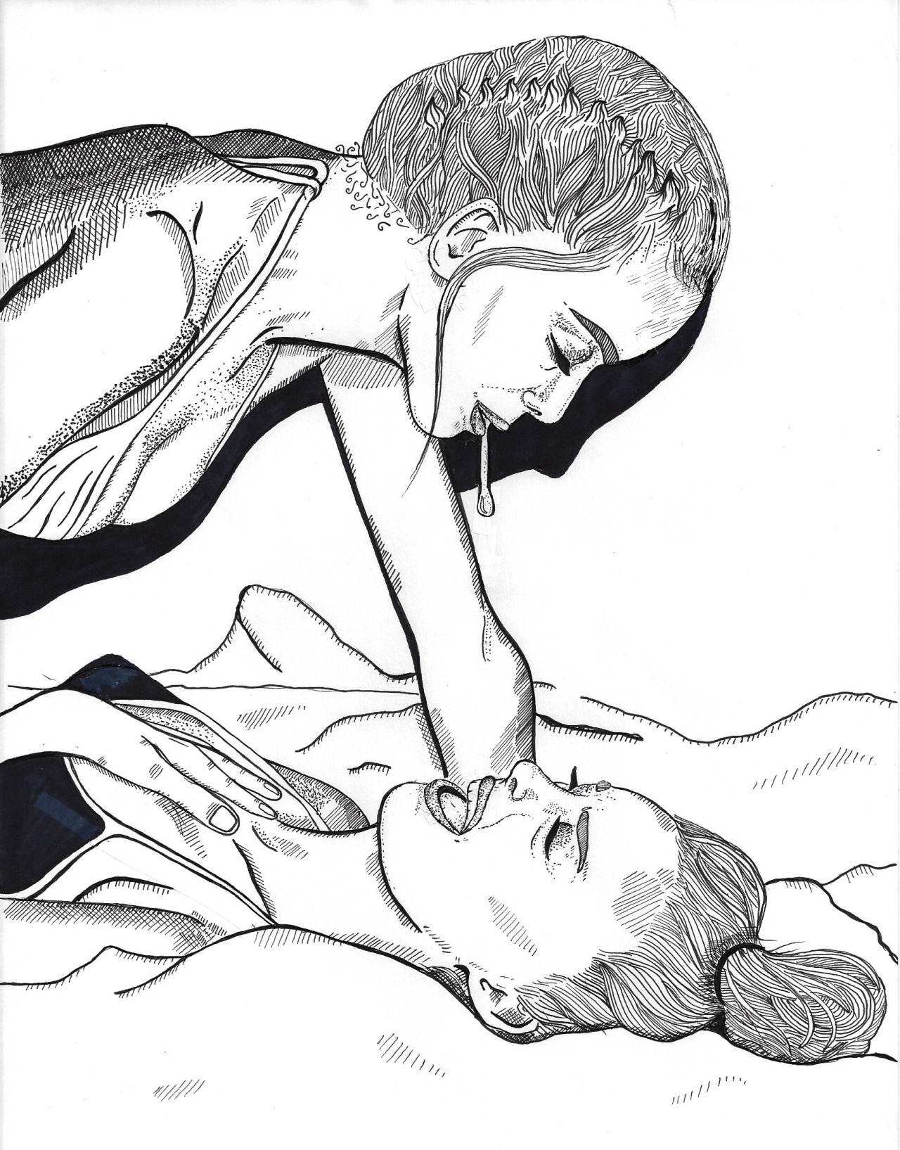 LOVERS SPIT- NIKKI PECK {ARTIST TO WATCH/ILLUSTRATOR/NSFW}
