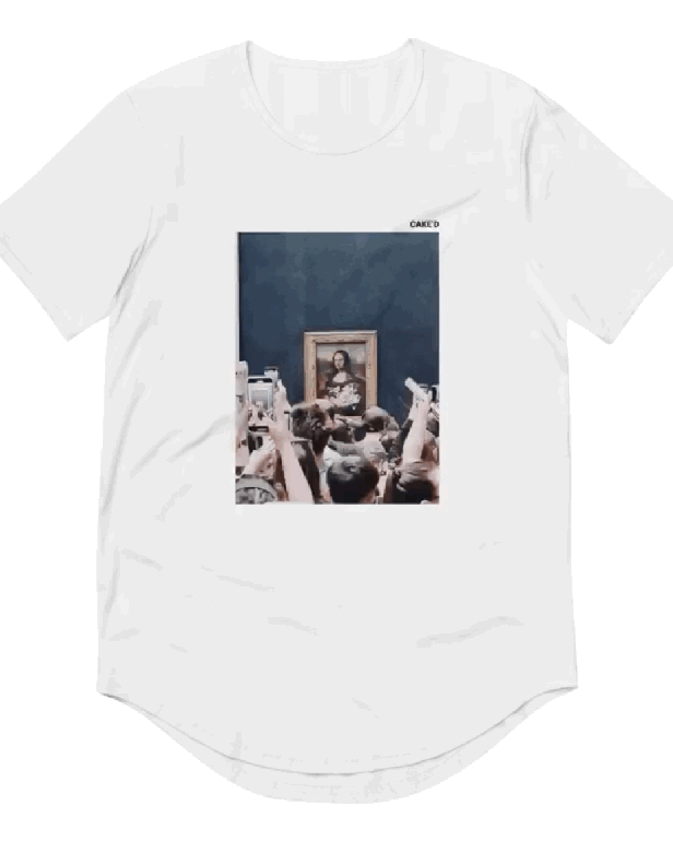 ‘MONA LISA CAKE’D TEE’ – LIMITED EDITION RELEASE – NOW AVAILABLE IN THE NAKID STORE!