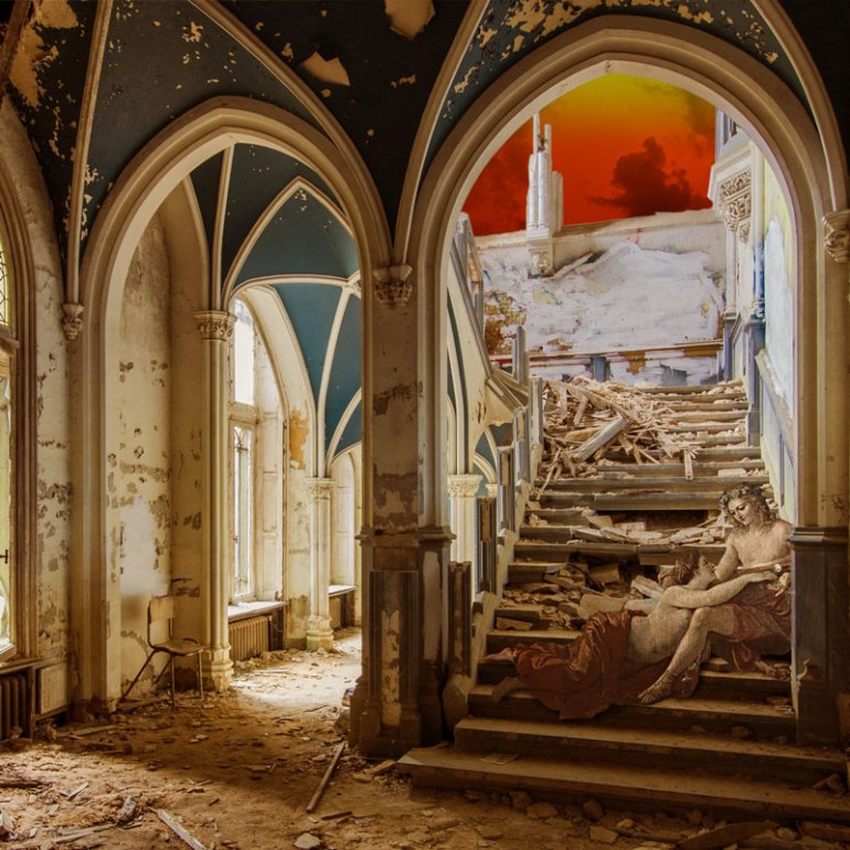 ‘BACCHANALES MODERNES’ A NEW VISUAL SERIES BY MIXED-MEDIA COLLAGE ARTIST ‘SLIP’