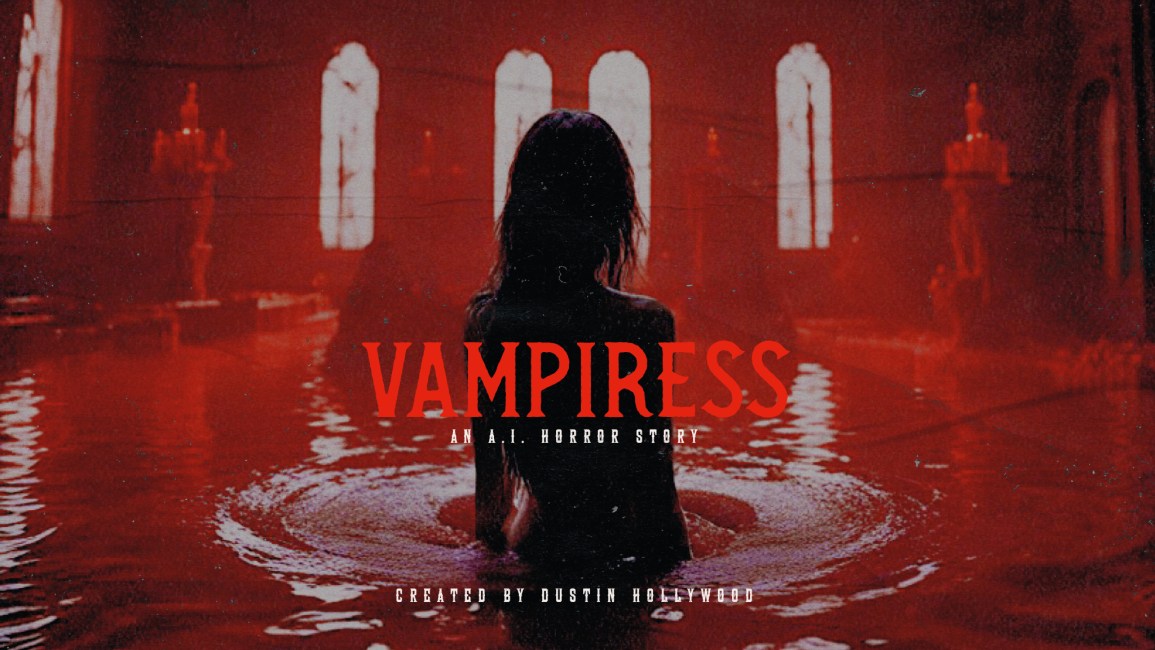 DUSTIN HOLLYWOOD TAKES YOU INTO THE GRIPPING WORLD OF ’31 DAYS OF A.I. HORROR FEST’ WITH THE SINISTER TALE ‘VAMPIRESS’