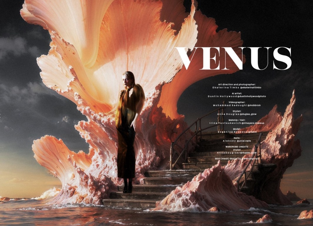 ‘VENUS’ A SPECIAL EDITORIAL COLLABORATION BY ARTISTS EKATERINA TIMKO + DUSTIN HOLLYWOOD