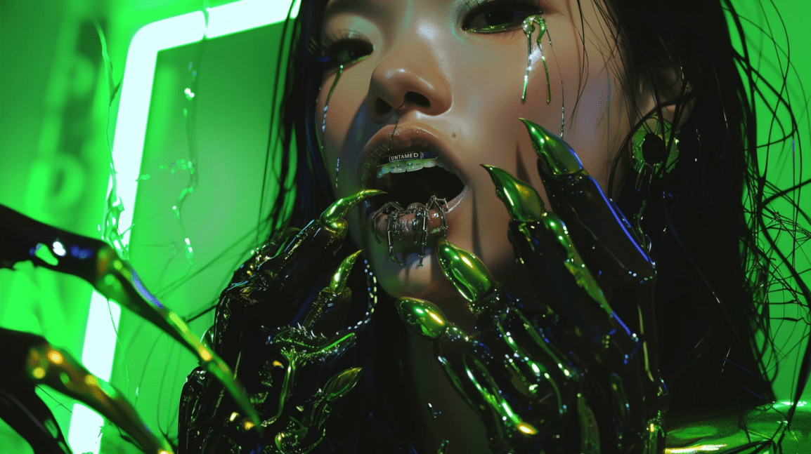 ACID UNTAMED: A JOURNEY THROUGH AI-INFUSED FASHION WILDS OF ARTIST TYYLE MERGES